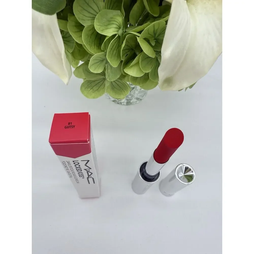 Mac Locked Kiss 24 Hour Lipstick 81 GUTSY 1.8 g / 0.06 Oz.